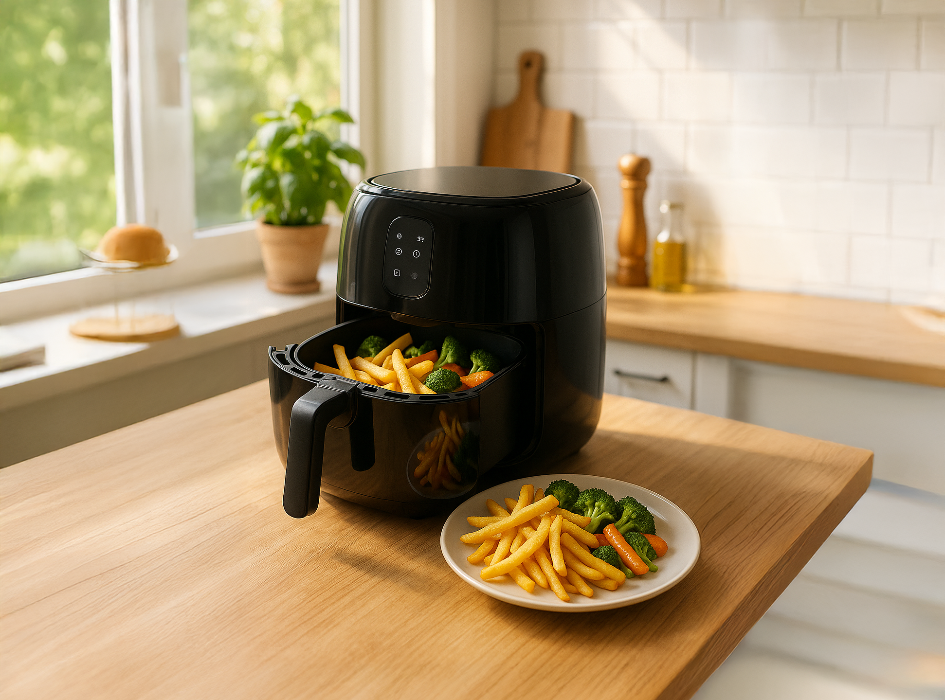 hero image of blog article on best air fryers in 2025