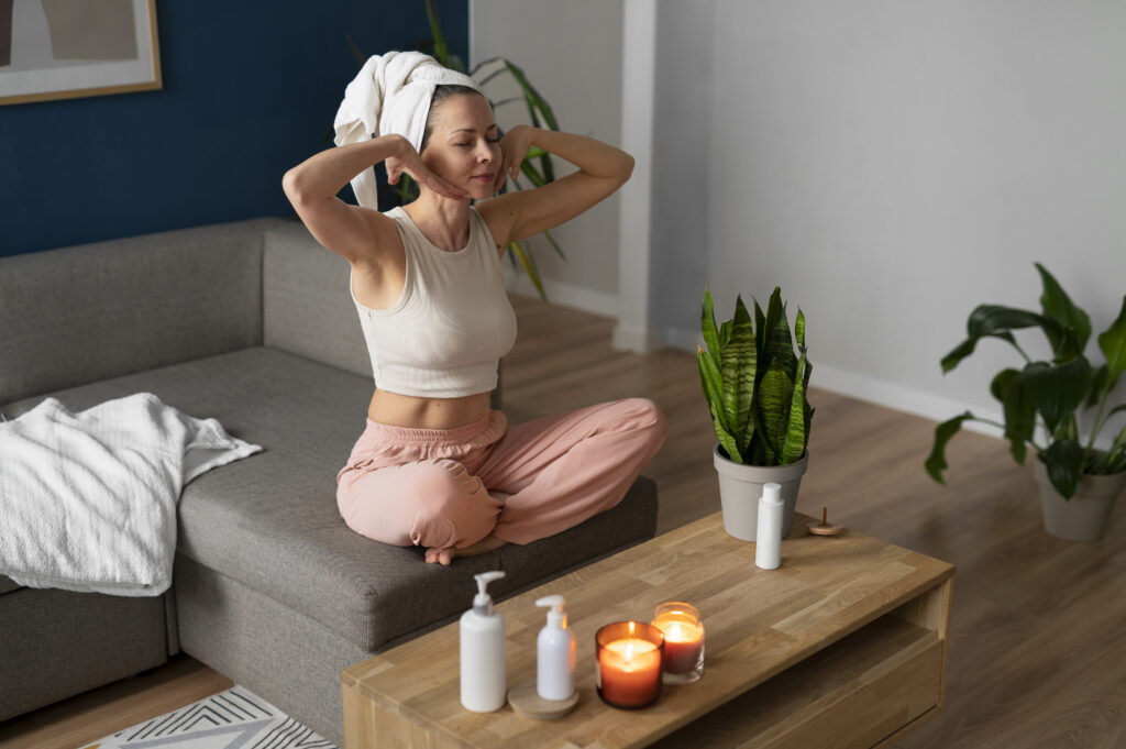 Great Gifts for coworkers (Under $30!) 10 Full shot woman practicing facial yoga